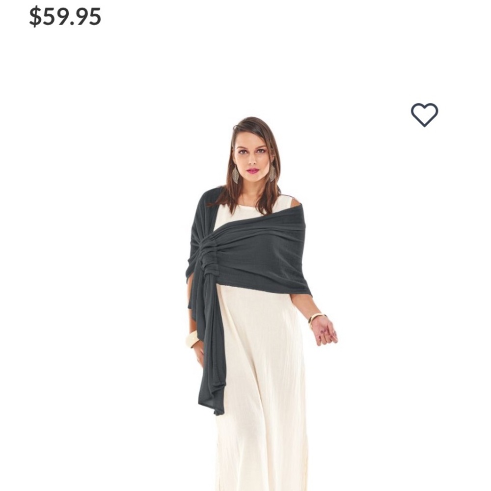 NWOT Oh My Gauze Marie Shawl - Olive Green